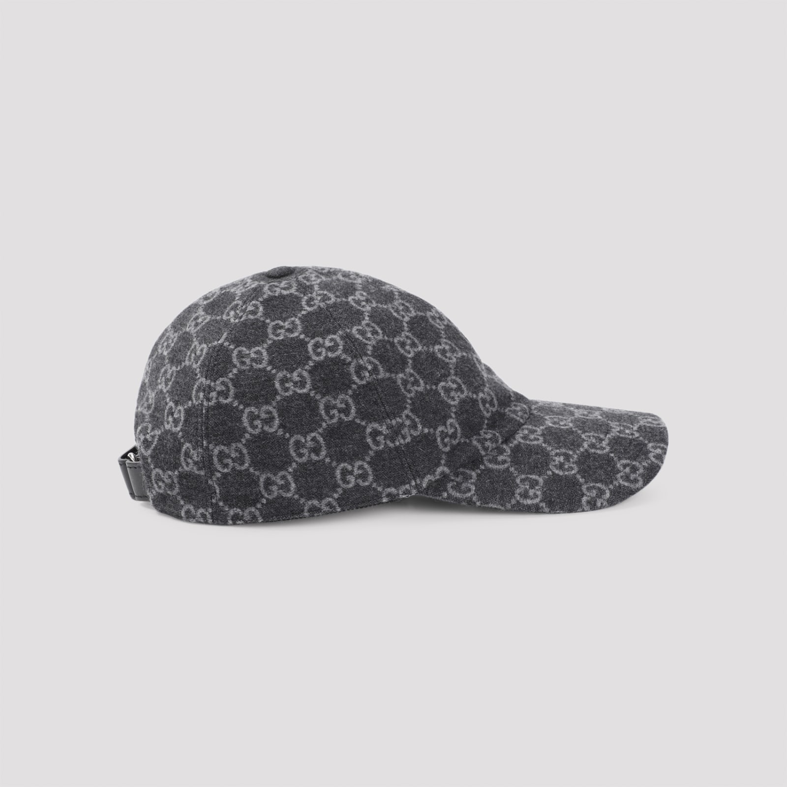 Shop Gucci M Dailly Hat In Dark Grey