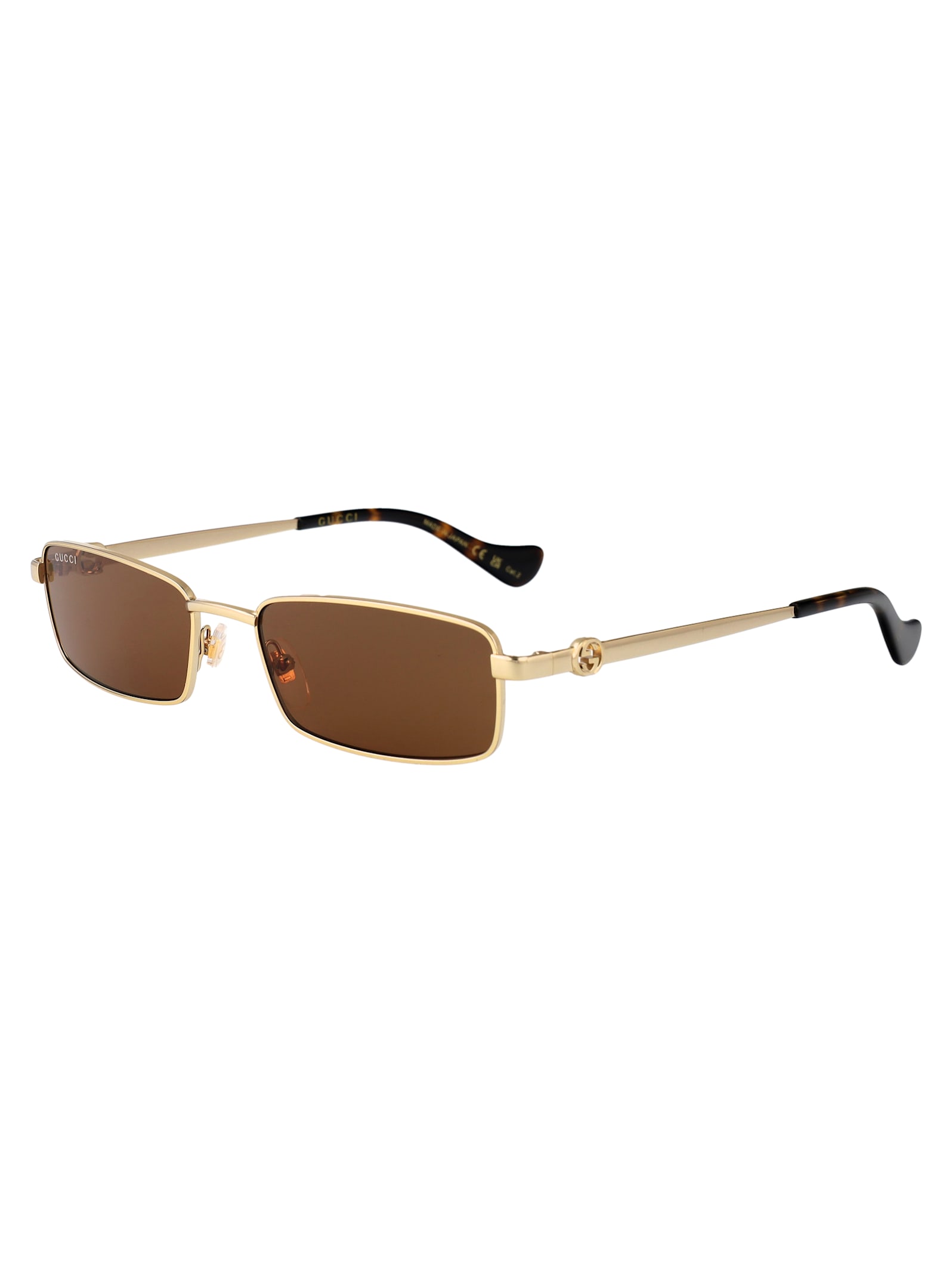 Gucci Sunglasses Woman Gold In Gold