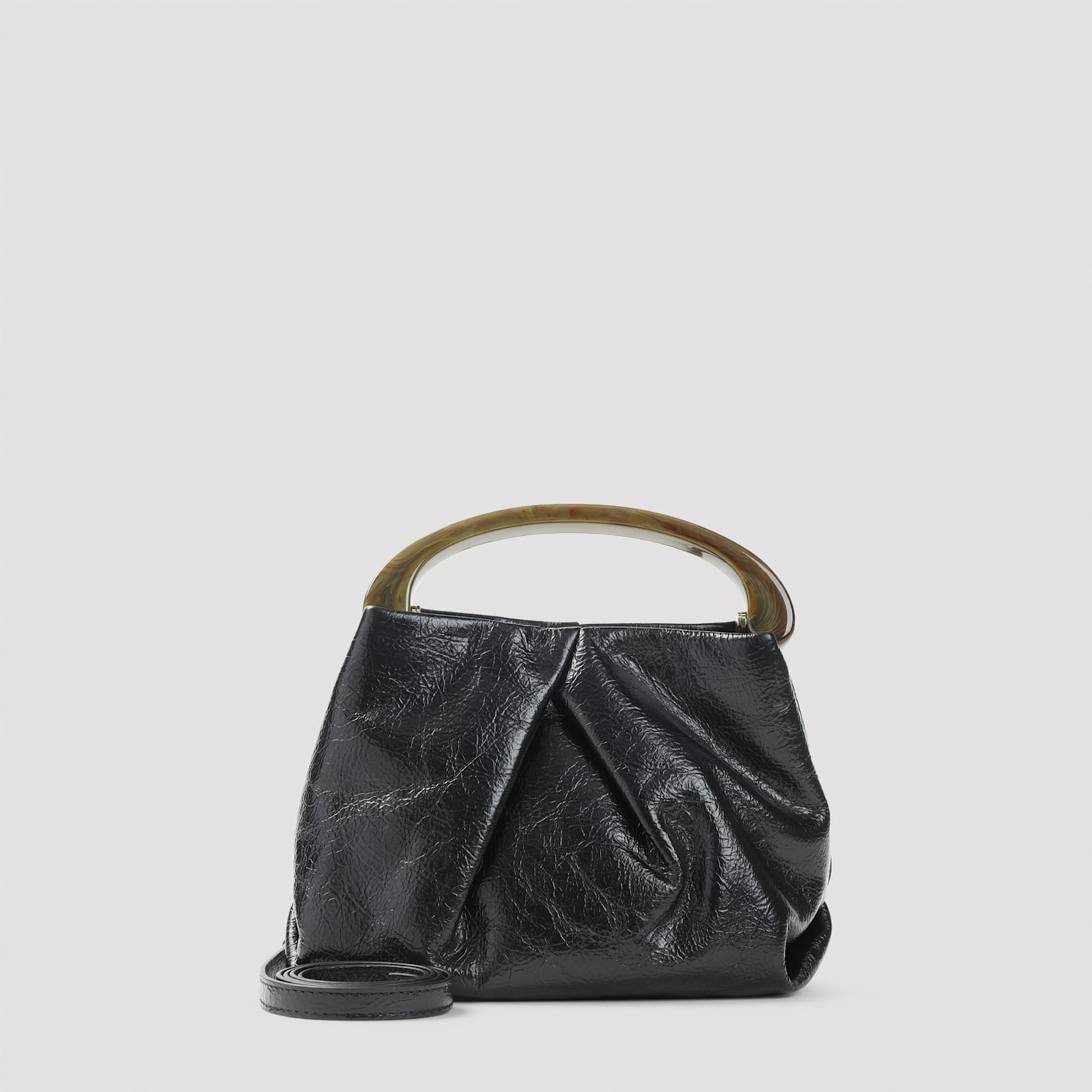 Dries Van Noten Medium Shoulder Bag With Flap In Black