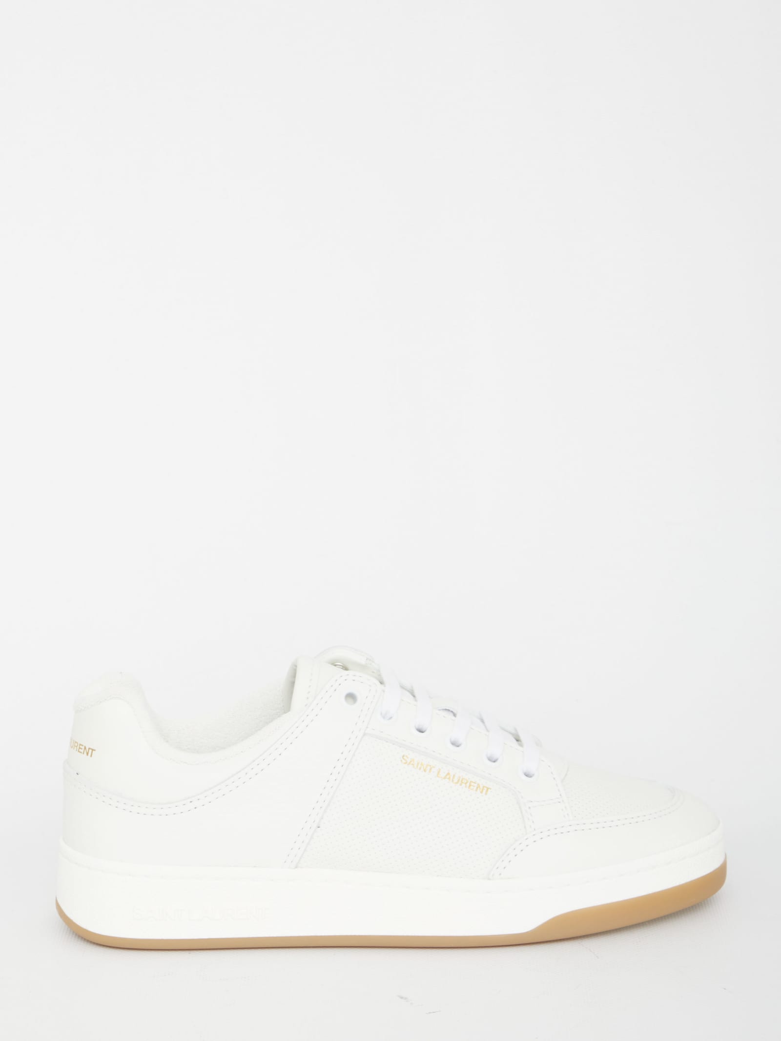 Shop Saint Laurent Sl/61 Sneakers In Optic White