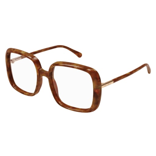 Shop Pomellato Pm0117o Eyewear In Havana Havana Transpa