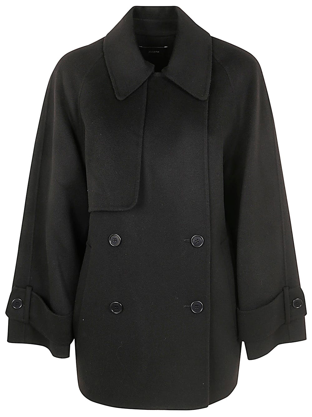 Shop Joseph Marne Coat Dbl Face Cashmere In Black