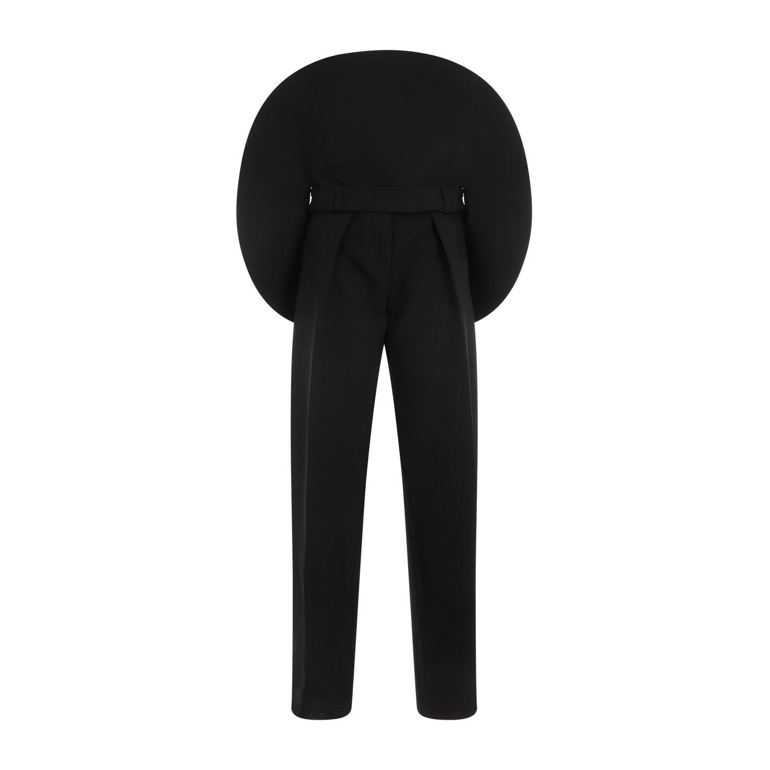 Shop Jacquemus Le Pantalon Rond Trousers In Black