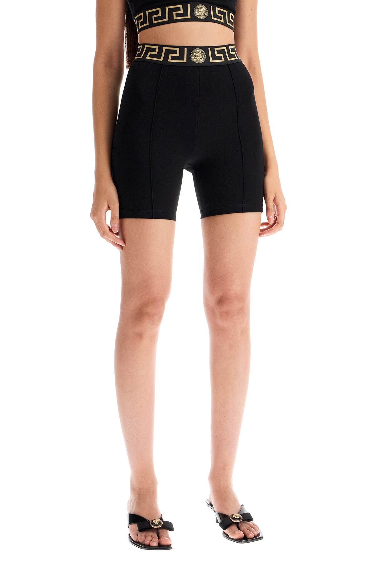 VERSACE GRECA PRINT SHORTS