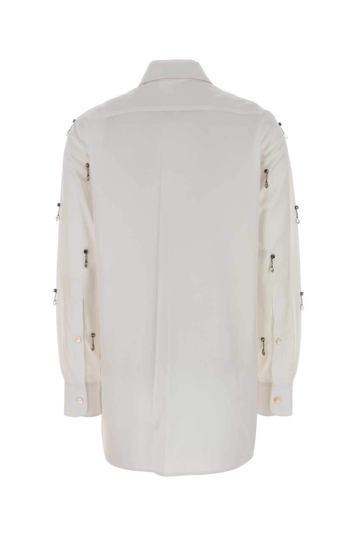 Stella Mccartney White Poplin Shirt In White