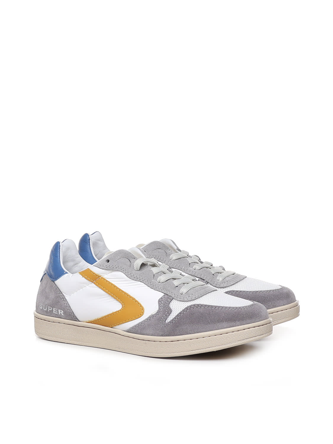 Shop Valsport Super 20 Sneakers In Grey, Blue, Yellow