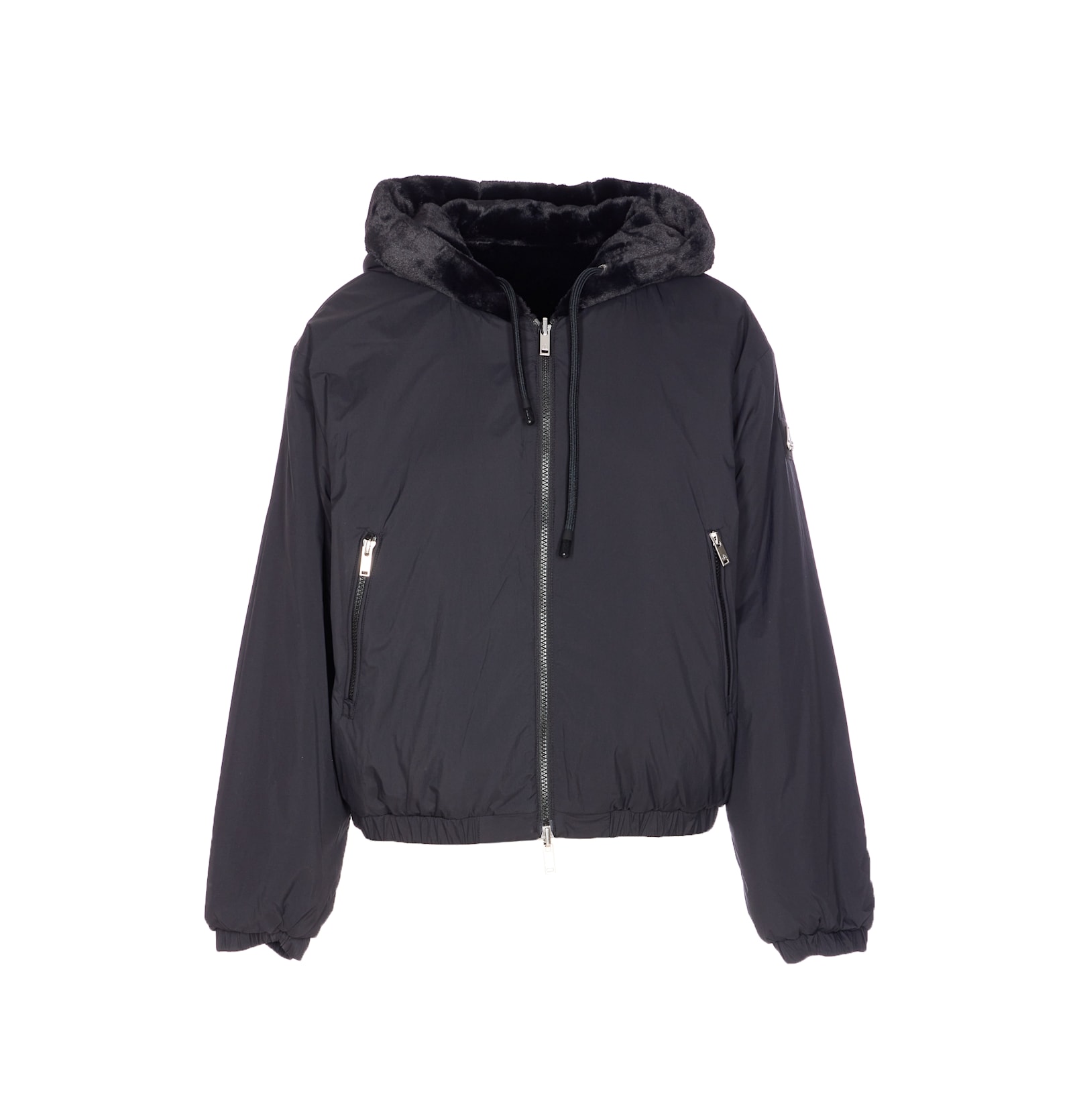 Moose Knuckles Eaton Bunny Reversible Zip Jacket In Blue