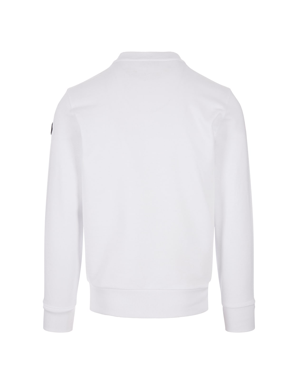 Shop Moncler White Sweatshirt With Front Logo