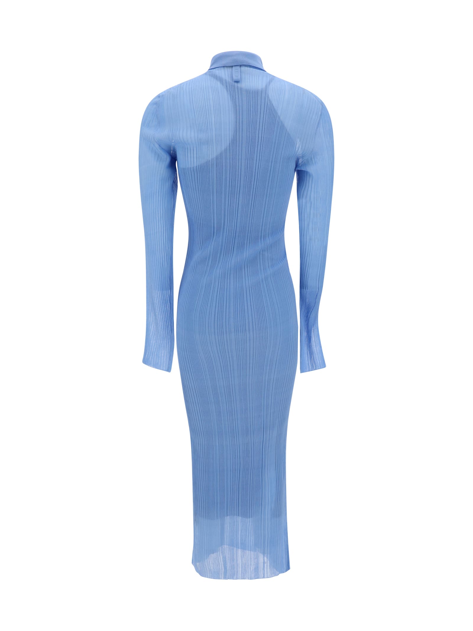 Shop Fendi Dress In Azure