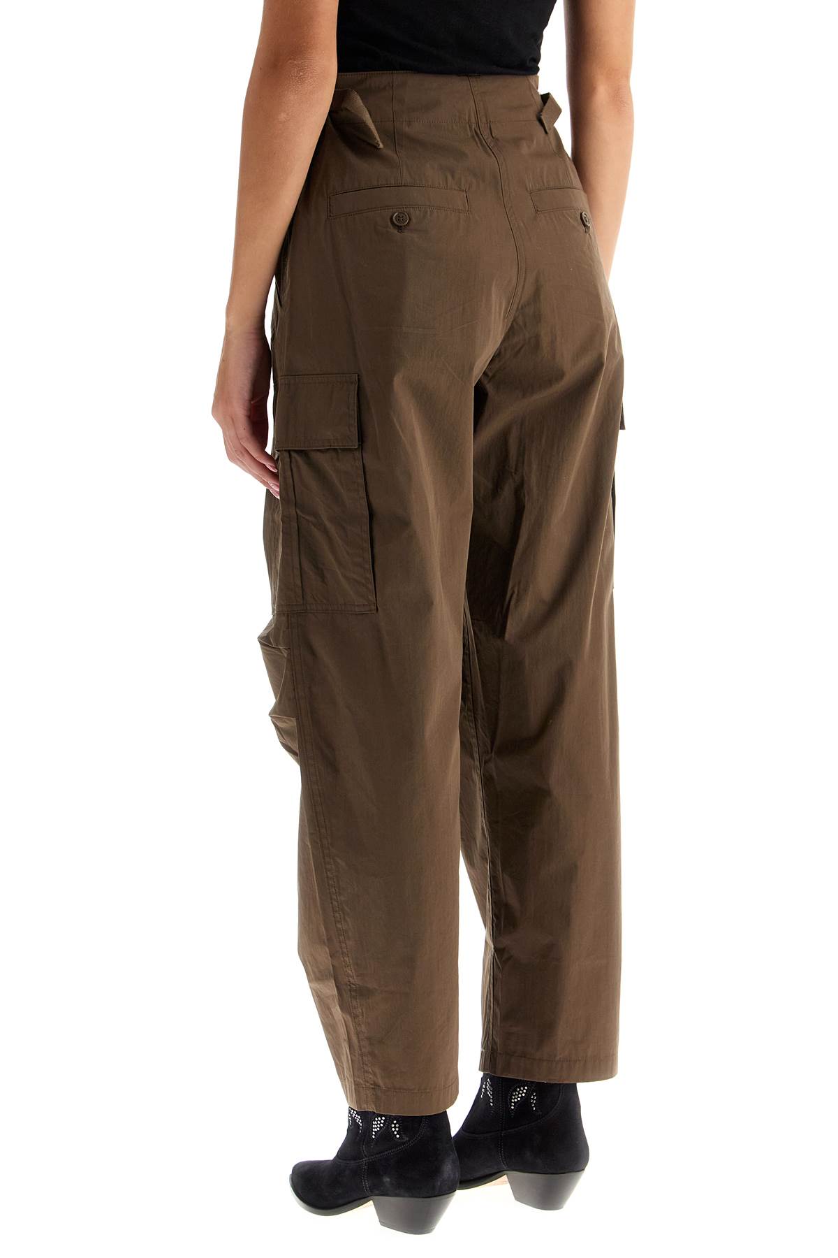 Shop Marant Etoile Rebeccas Cargo Pants In Khaki (khaki)