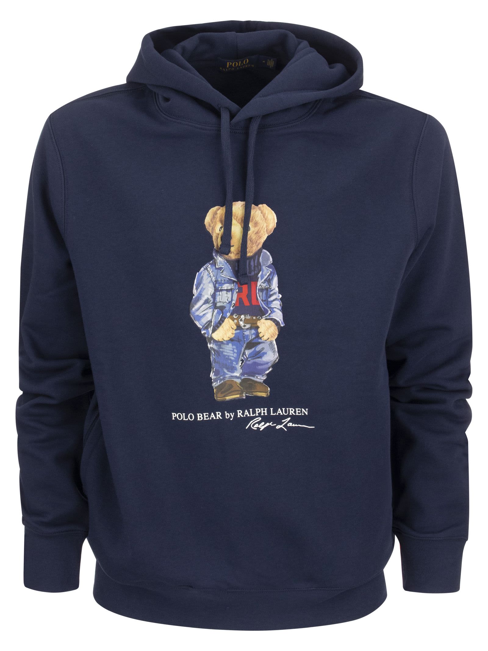 Polo Ralph Lauren Navy Polo Bear Hoodie In Blue | ModeSens