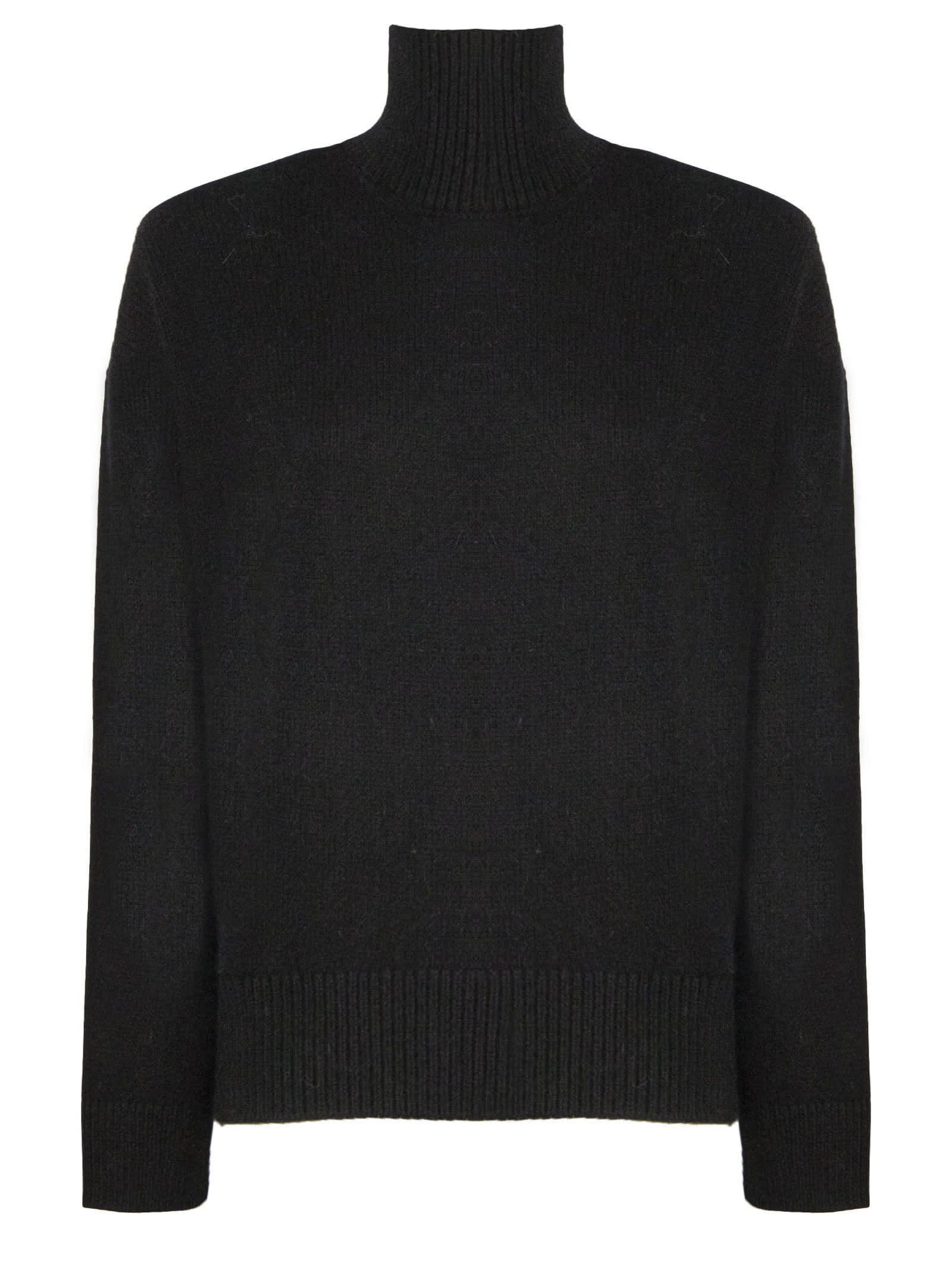 Click to view more detailed imagery on our partner's website Laneus Black Wool-angora Blend Sweater In Nero
