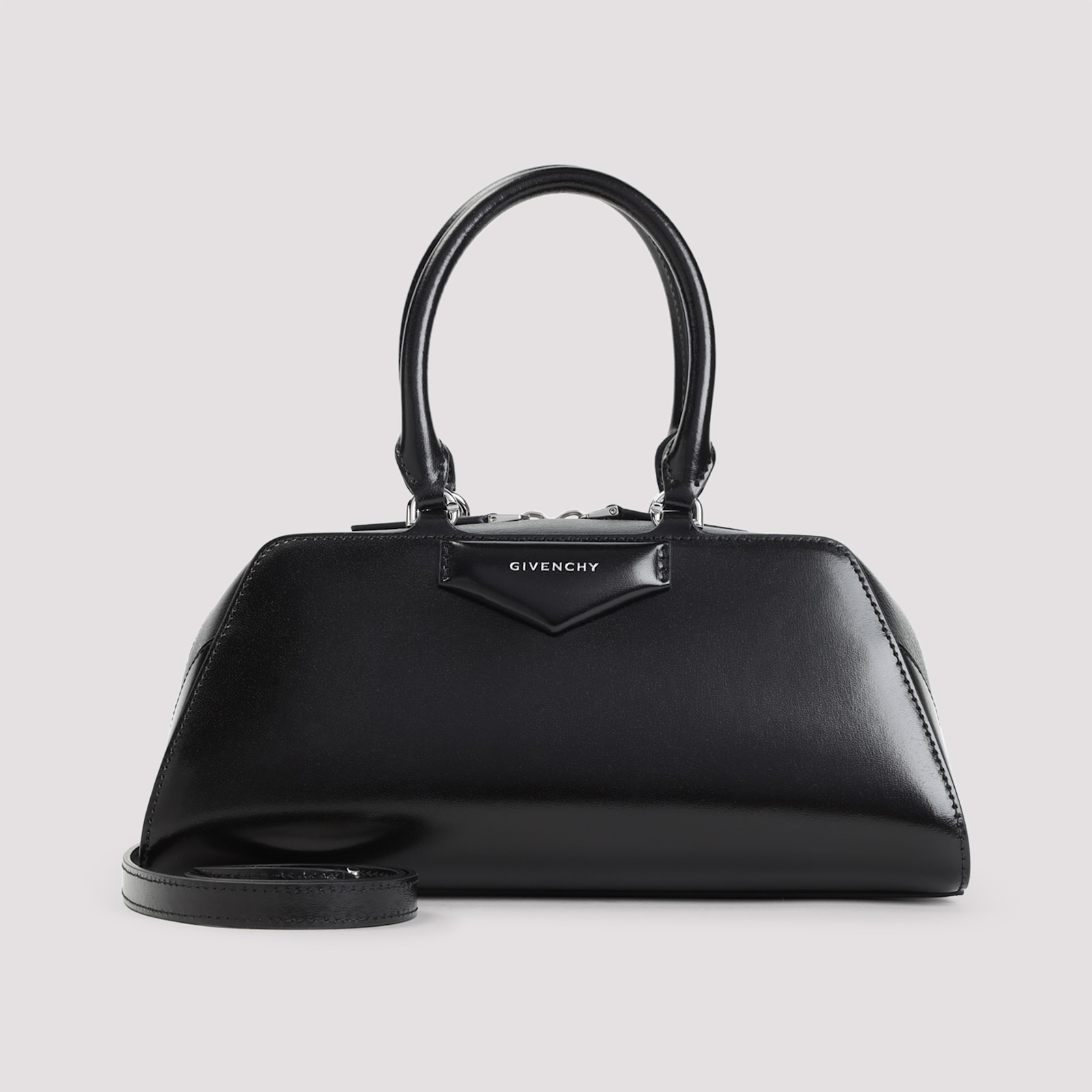 Givenchy Antigona East-west Small Handbag In Black
