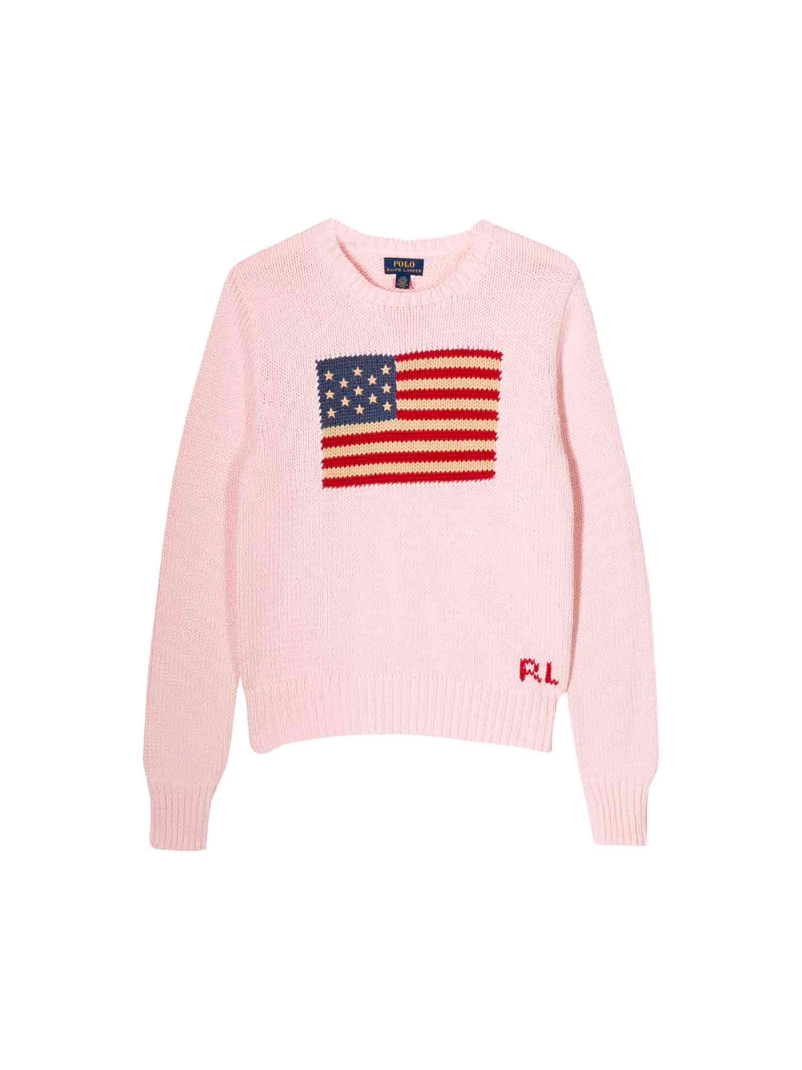 little girl pink sweater