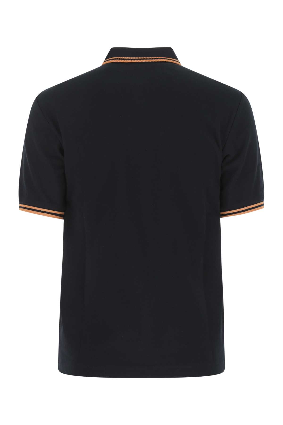 Fred Perry Navy Blue Piquet Polo Shirt In 721