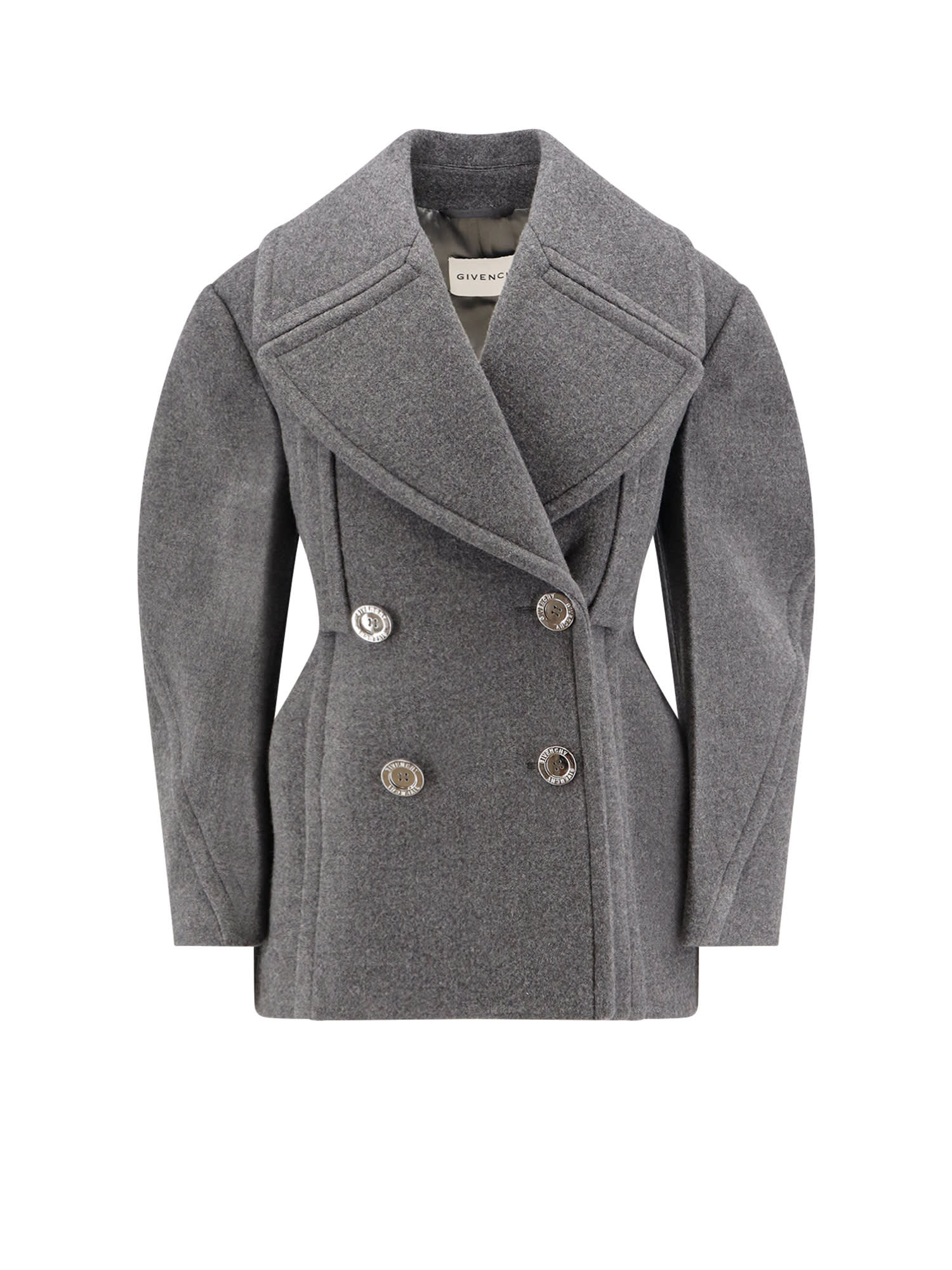 Givenchy Tailored Wool Jacket Double Buttons In Gray