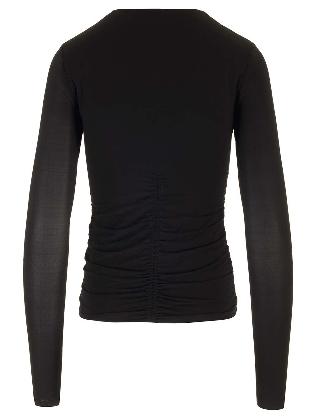 Shop Isabel Marant Vandalia Jersey Top In Black