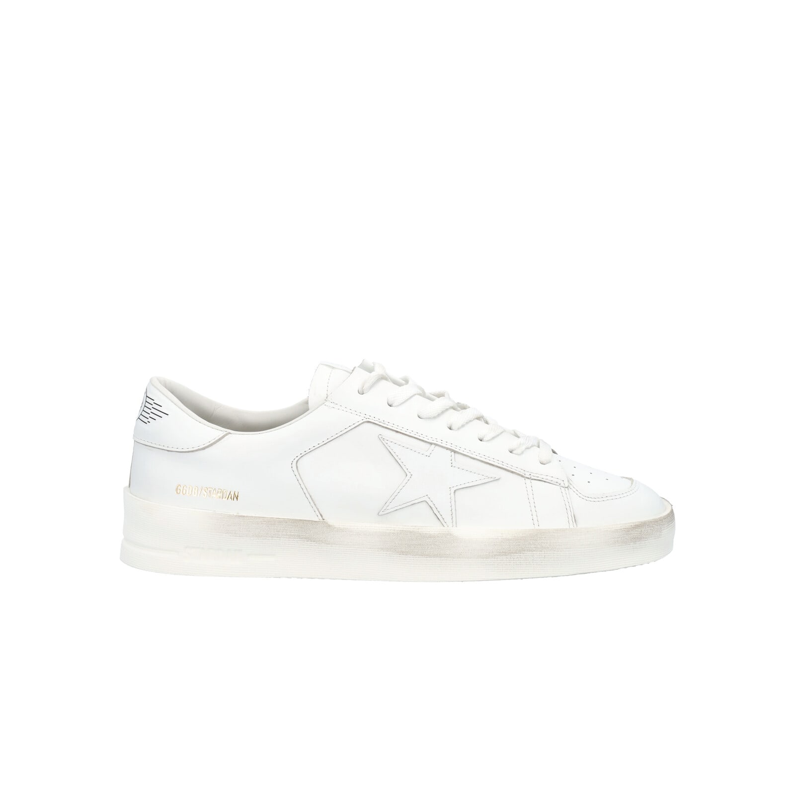 Golden Goose Stardan Sneakers In Total White Leather