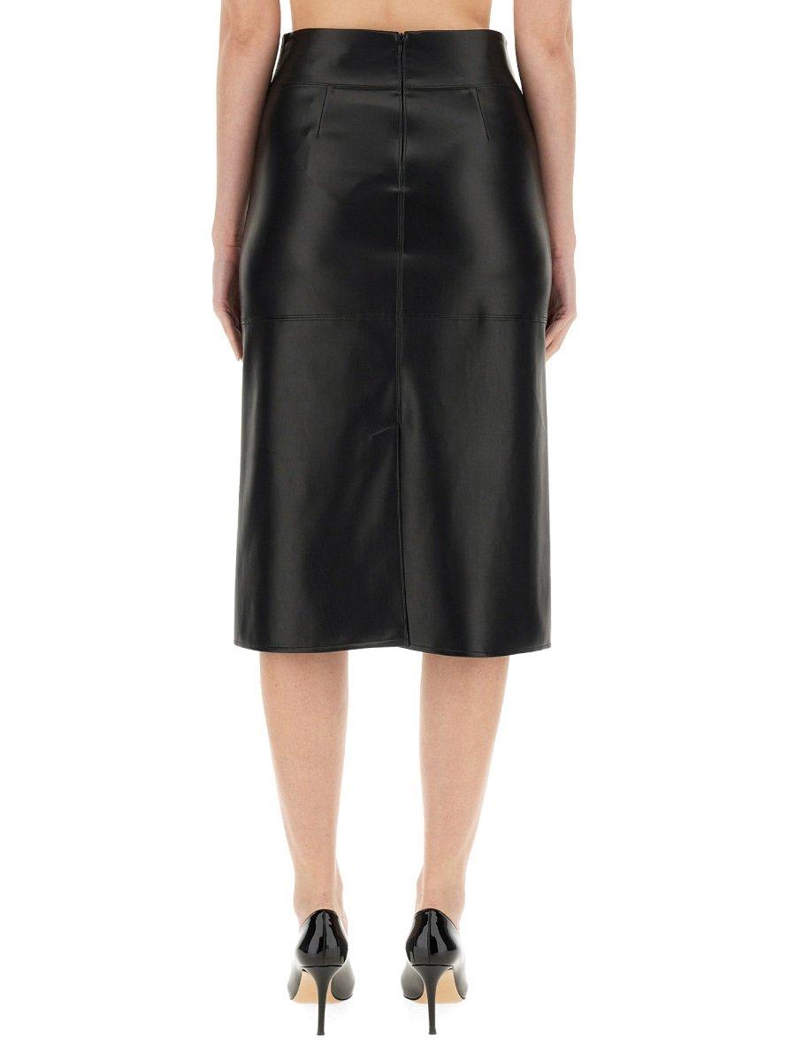 Shop 's Max Mara Coated Midi Skirt In Black