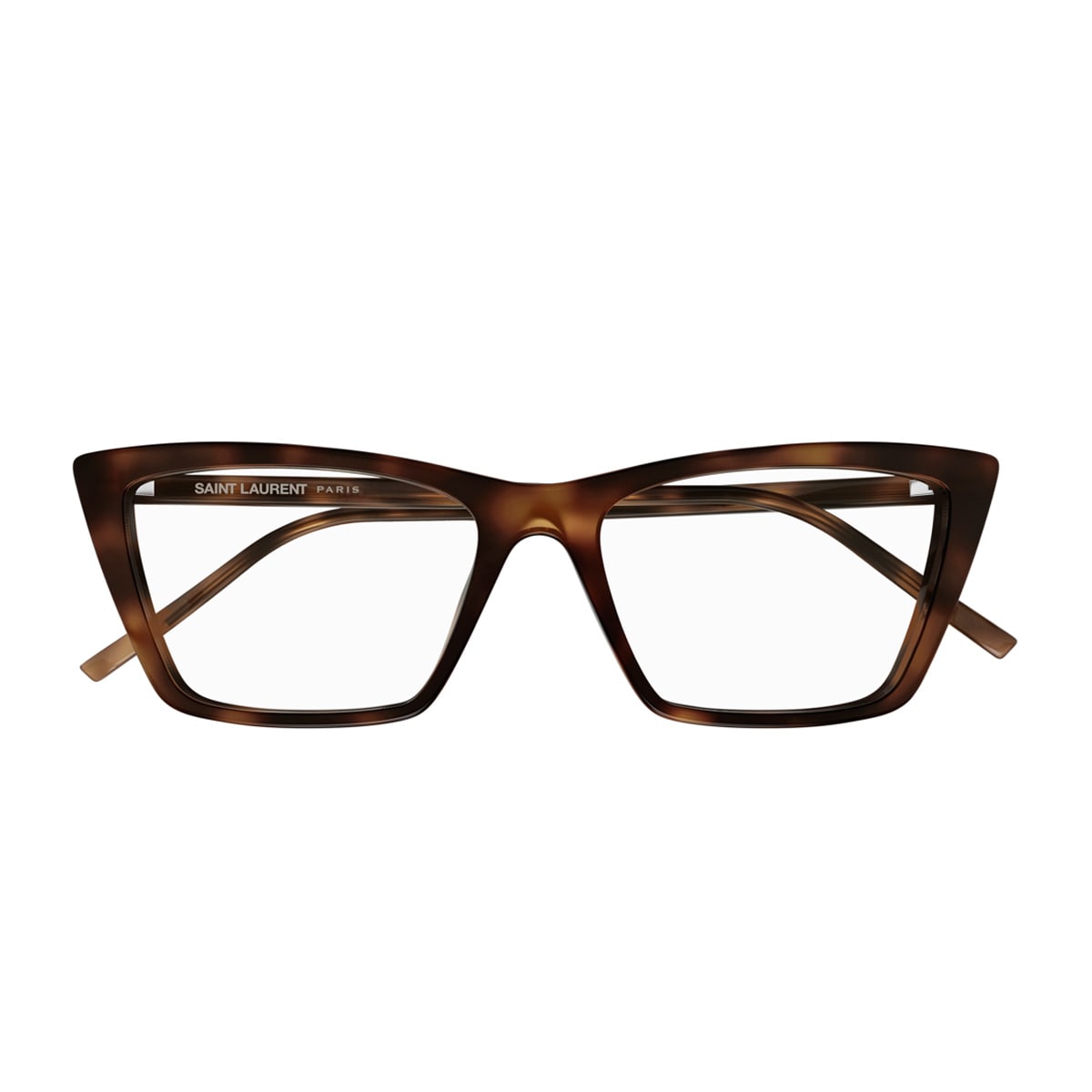 Saint Laurent Sl 737 Mica Thin Opt Linea Sl Logo Gloves Glasses In Havana-havana-transparent