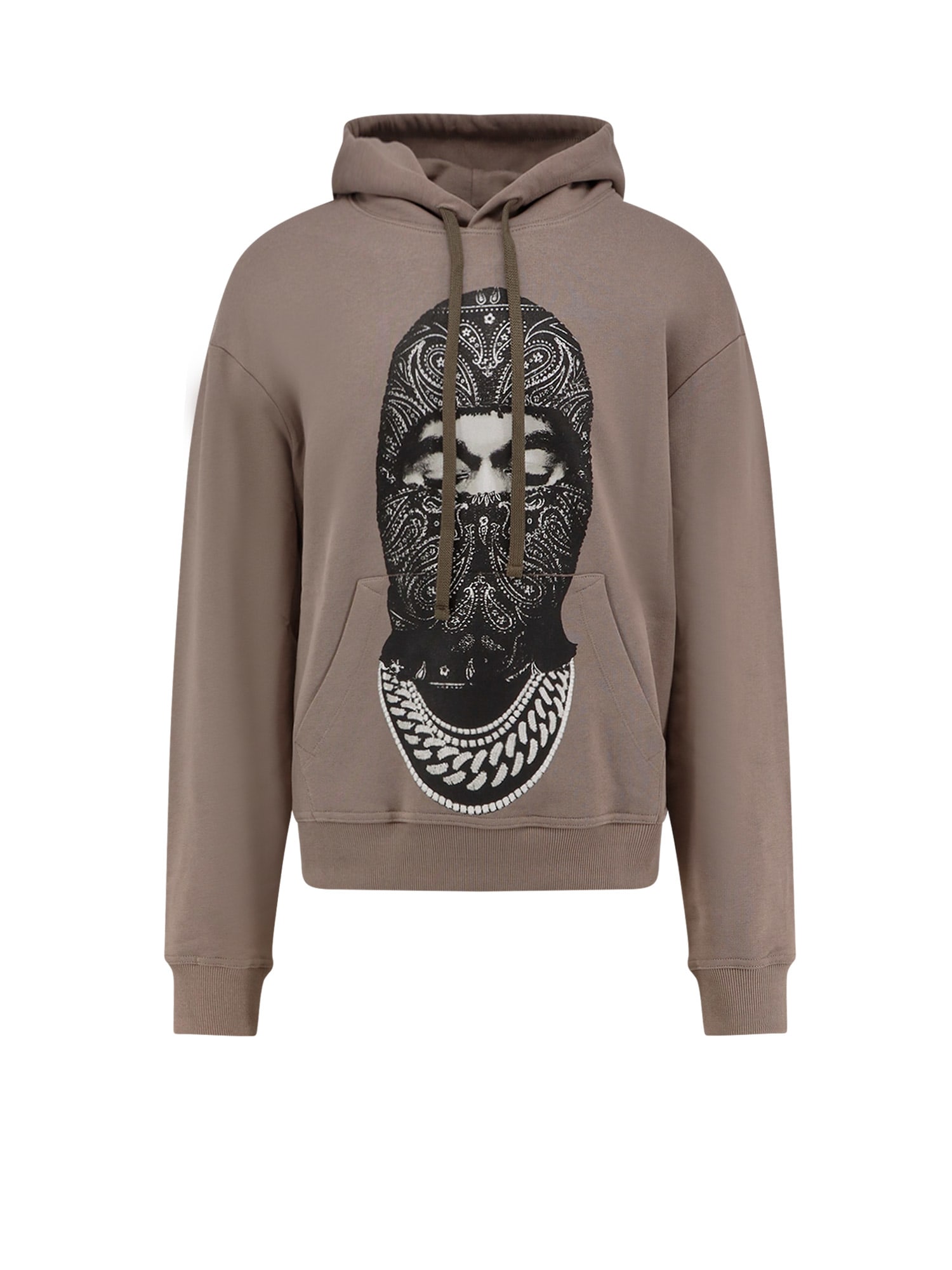 Ih Nom Uh Nit Hooded Sweatshirt Featuring Graphic Print In Brown