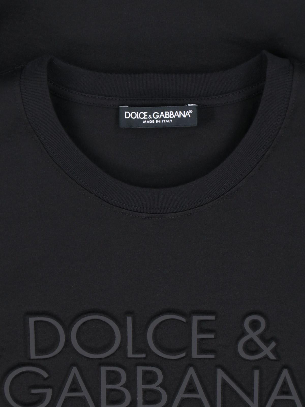 Shop Dolce & Gabbana Logo T-shirt In Black