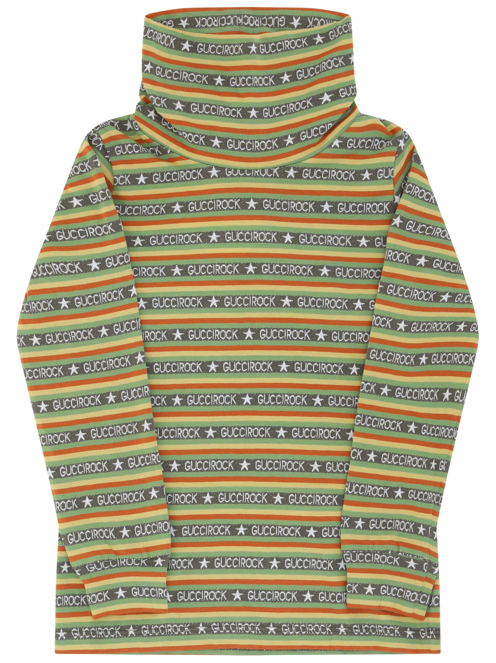 Gucci Kids' Cotton Long Jersey For Boy In Green