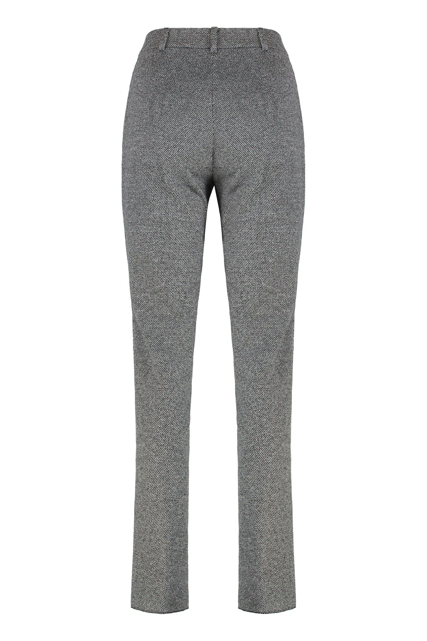 Max Mara Studio Pantalone A Sigaretta In Jersey In Gray