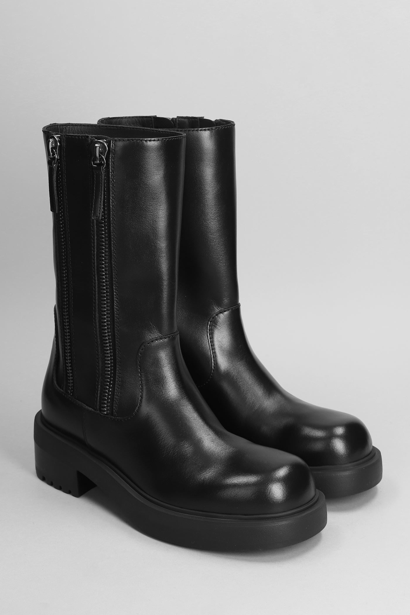 Shop Giuseppe Zanotti Foustine Combat Boots In Black Leather