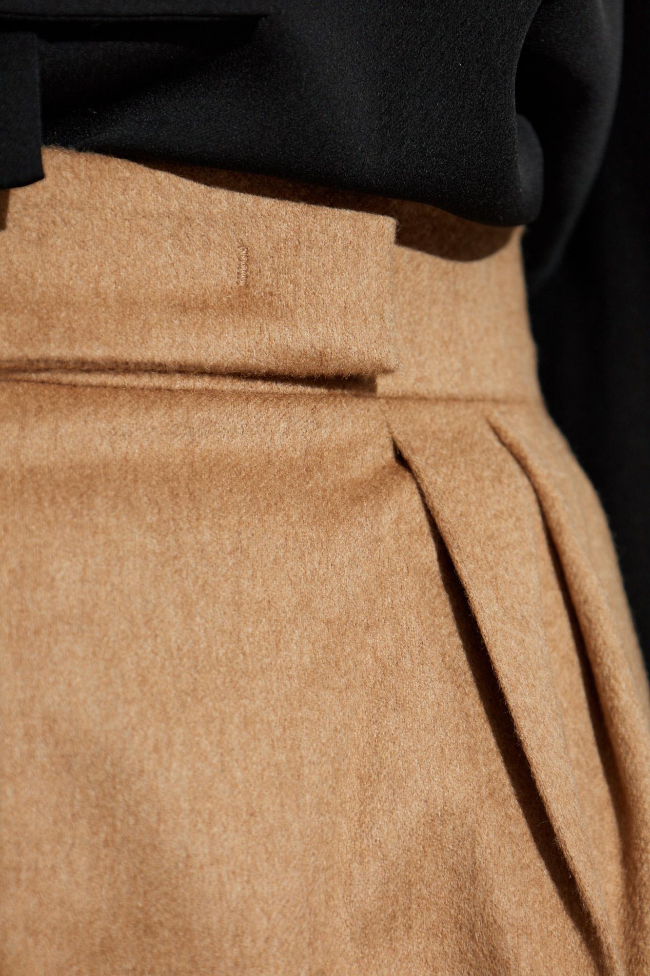 Max Mara Ori Trousers In Brown