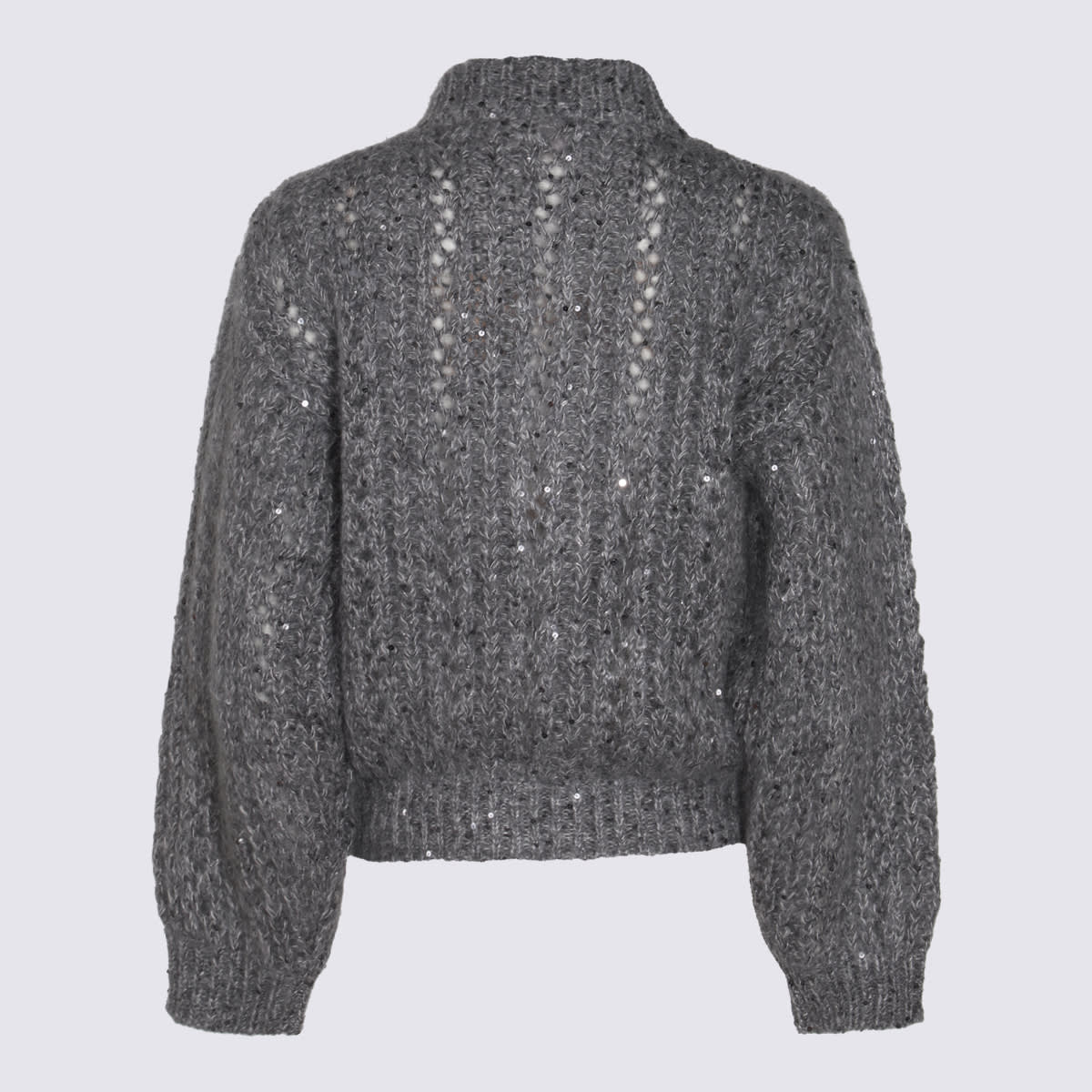 Shop Eleventy Dark Grey Cotton Knitwear