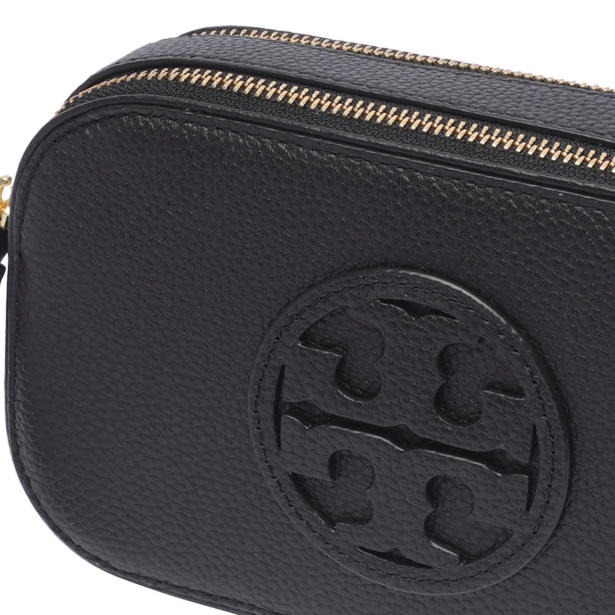 Shop Tory Burch Mini Miller Crossbody Bag In Black