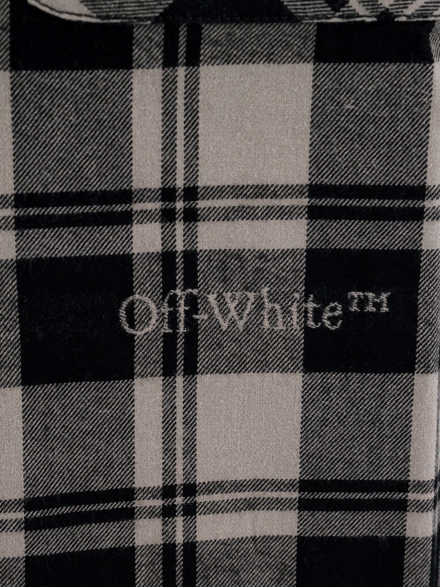 Shop Off-white Shirt In Beige