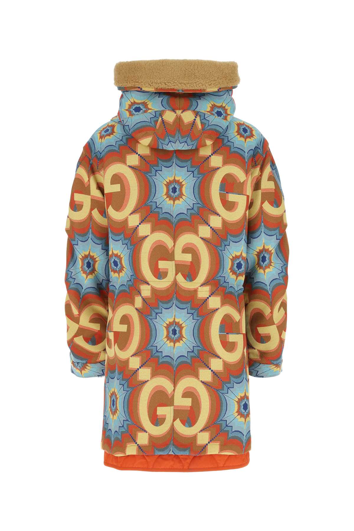 Shop Gucci Embroidered Polyester Blend Parka In 7187