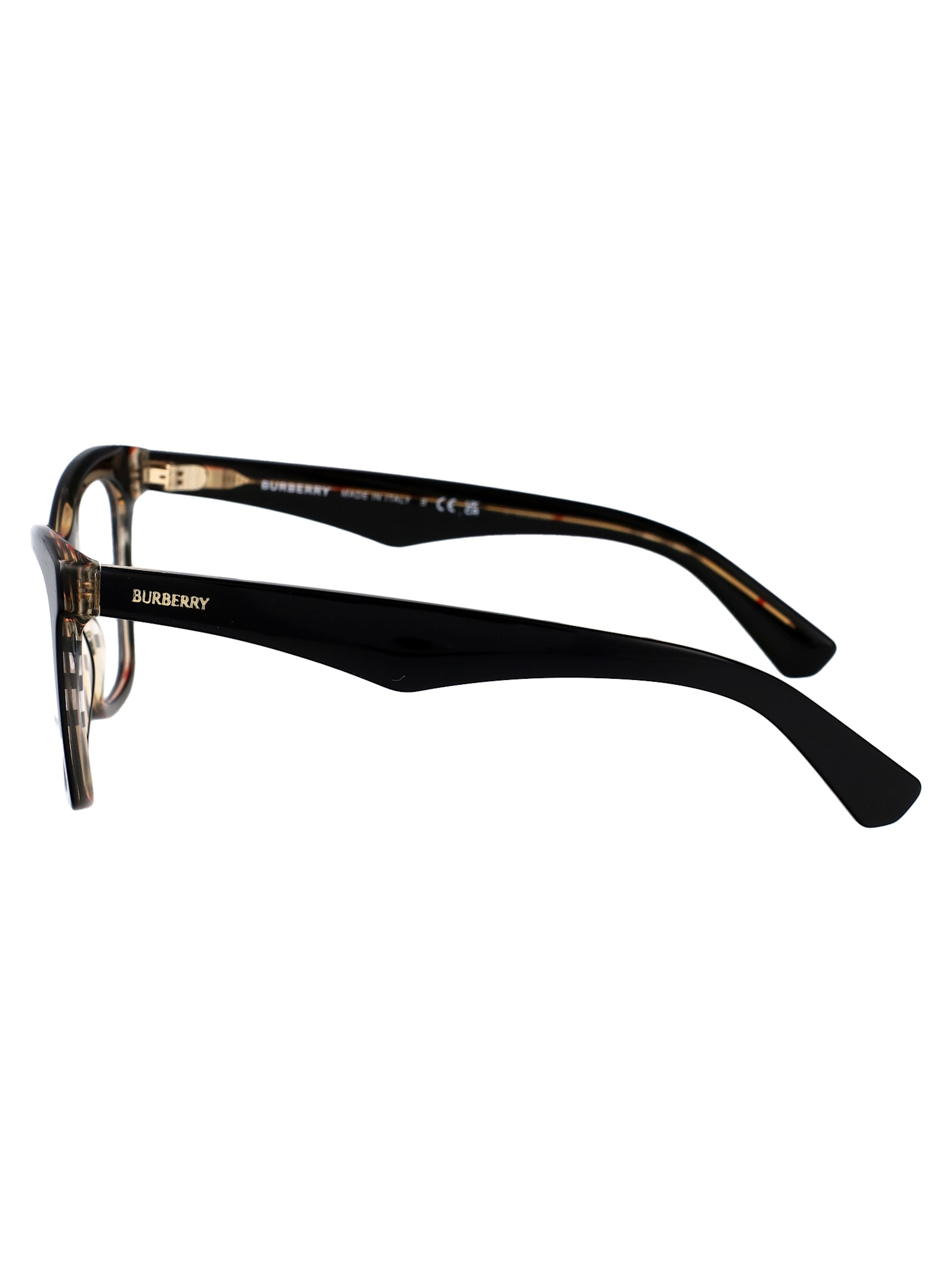 Burberry Eyewear Round-frame Glasses In Black