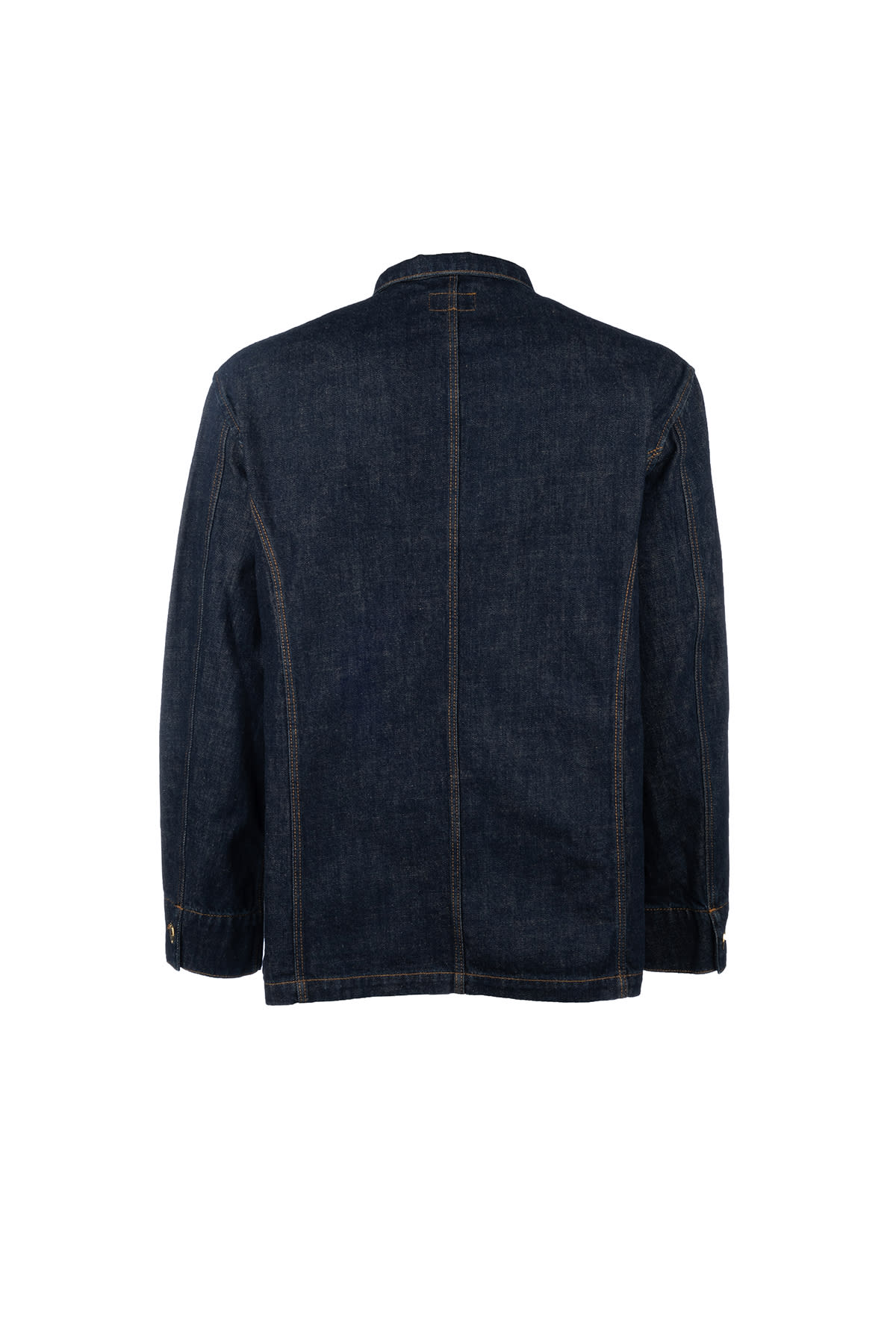 Shop Emporio Armani Giacche & Gilet In Denimblu