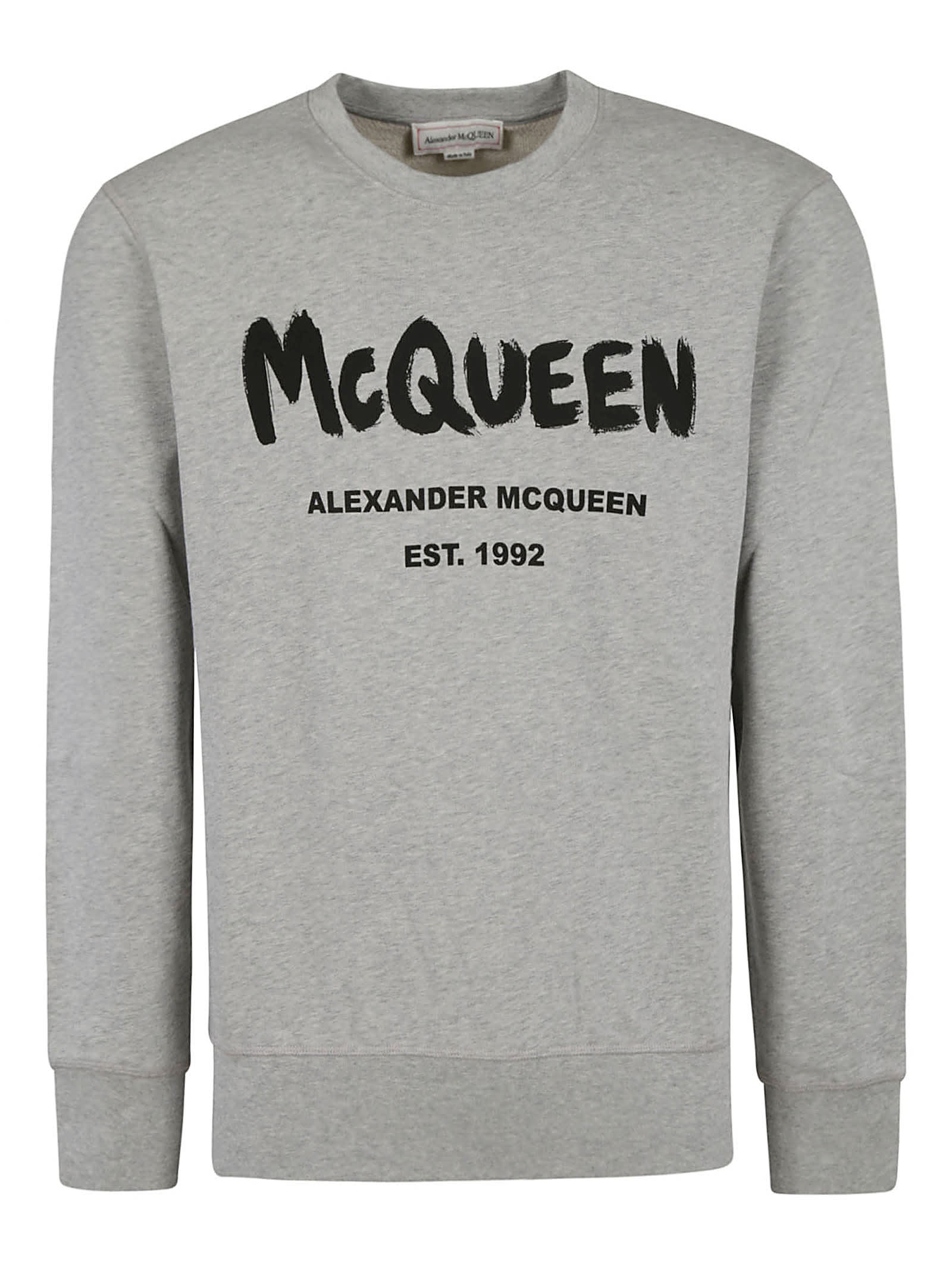 Alexander McQueen Graffiti Print Sweatshirt