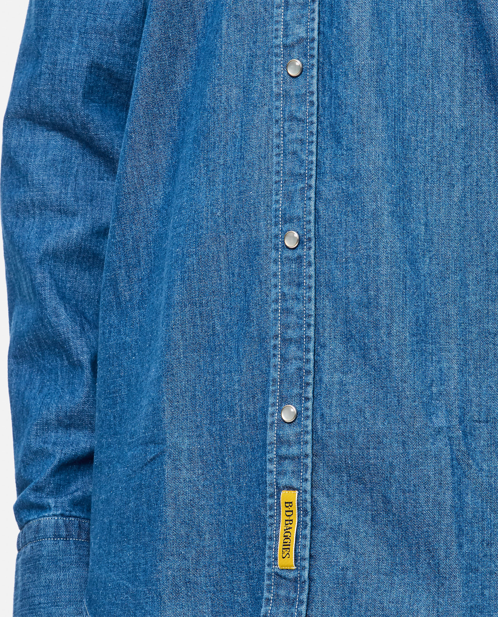 Bd Baggies Alfred Denim Shirt Jacket In Orange