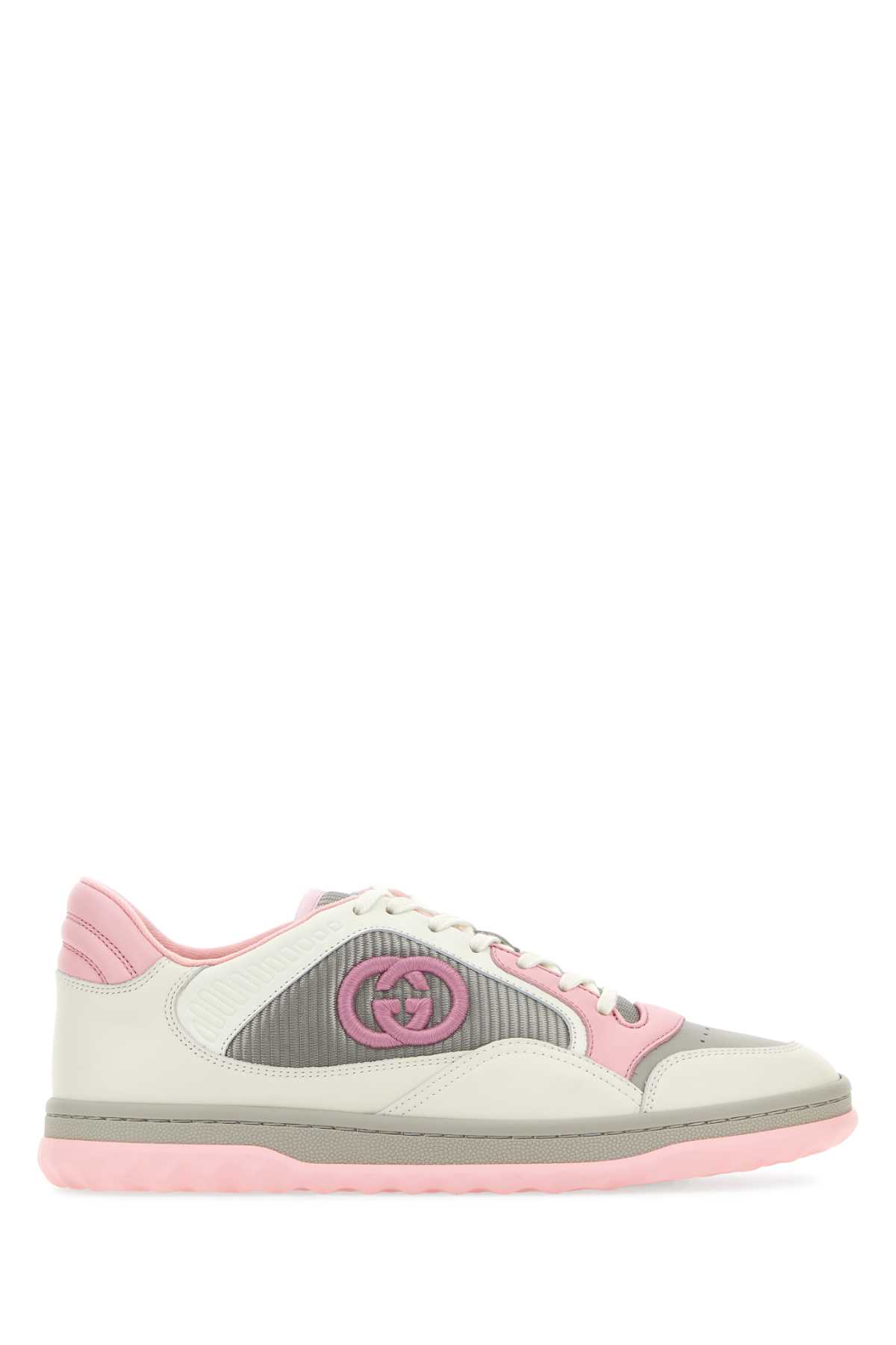 Shop Gucci Multicolor Fabric And Leather Mac80 Sneakers In Owgslrgsowh