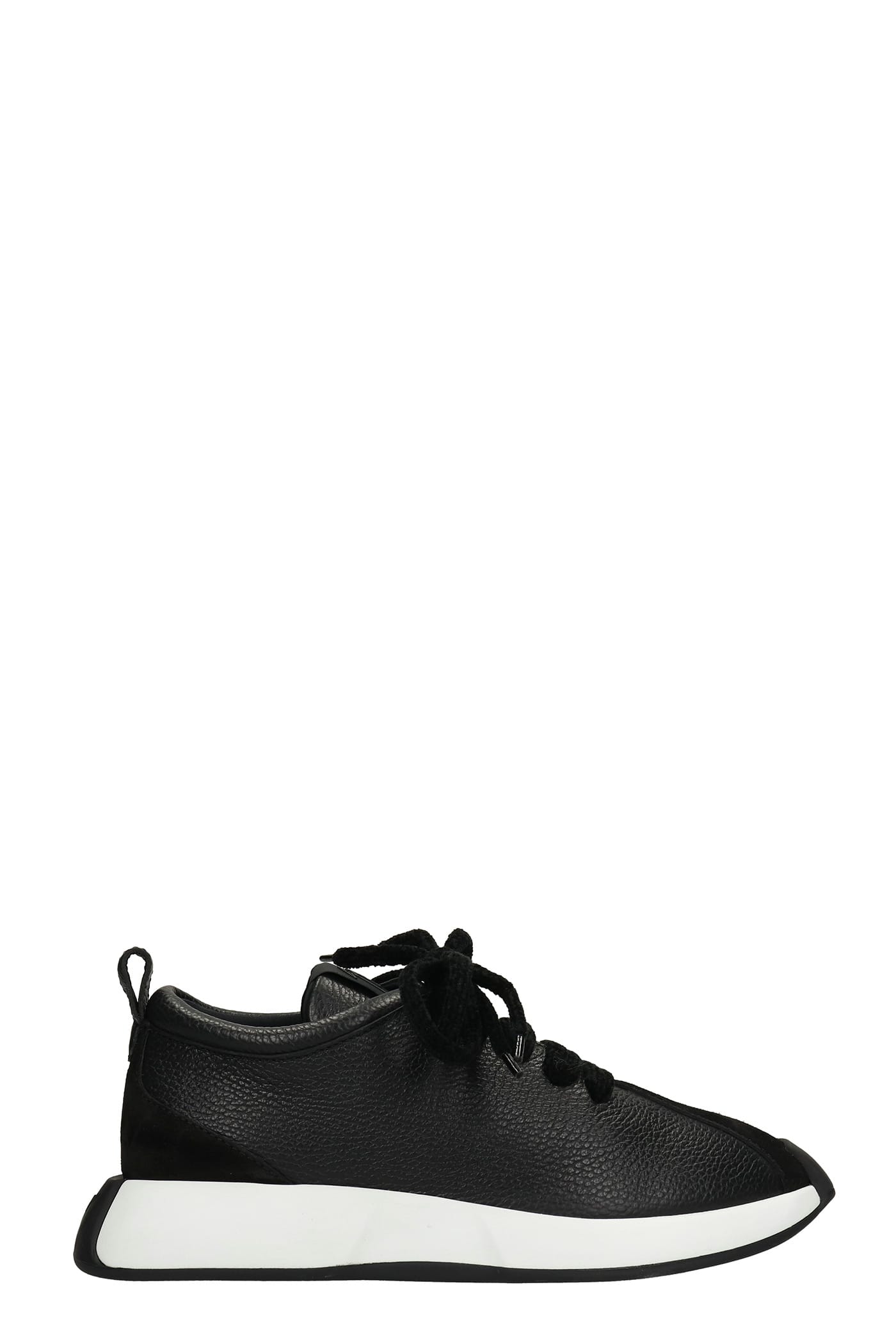 Giuseppe Zanotti Ferox Sneakers In Black Suede And Leather