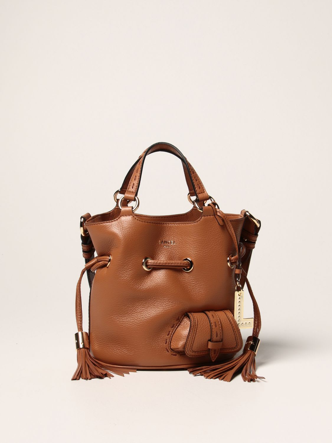 Lancel Handbag Lancel Bucket Bag In Grained Leather