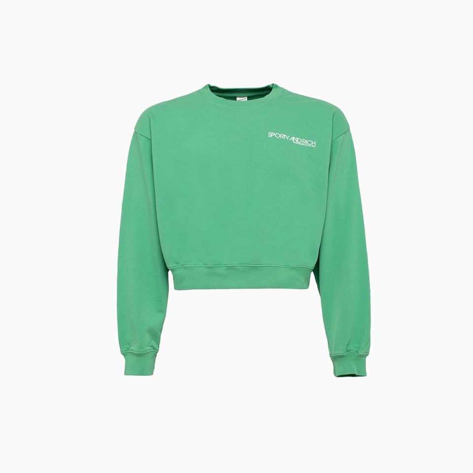 Sporty & Rich Sporty And Rich Disco Cropped Sweatshirt