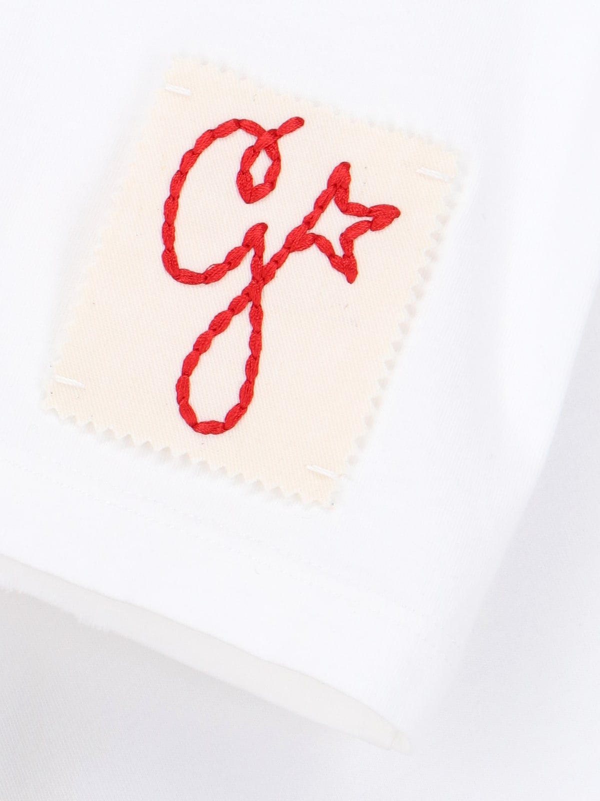 Golden Goose Short-sleeved T-shirt With Sparkling Embellishments In White