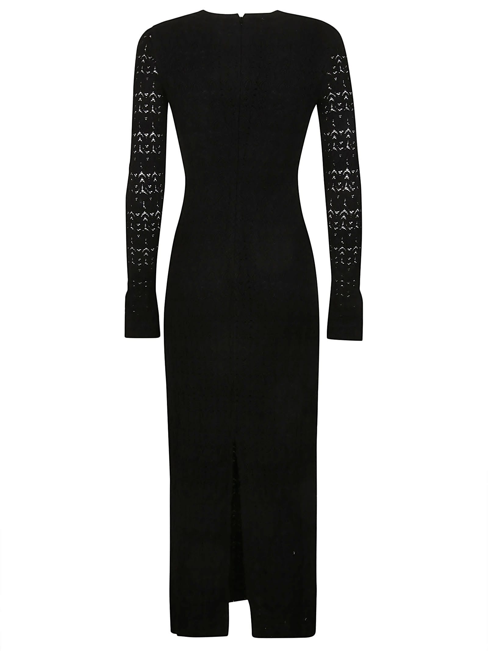 Shop Missoni Long Dress In Black Beauty