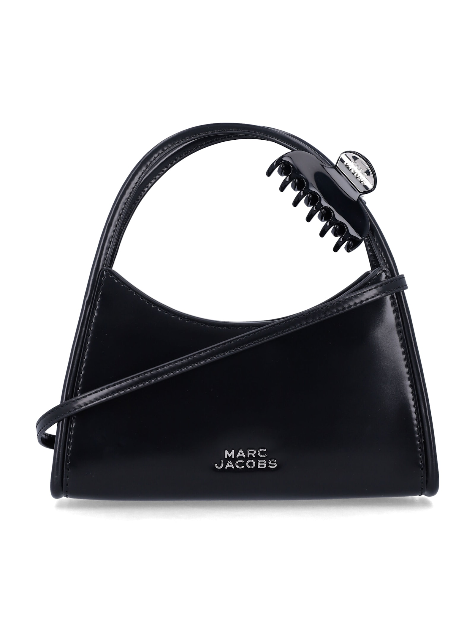 Marc Jacobs 'the Glam Claw Clip' Crossbody Bag In Black