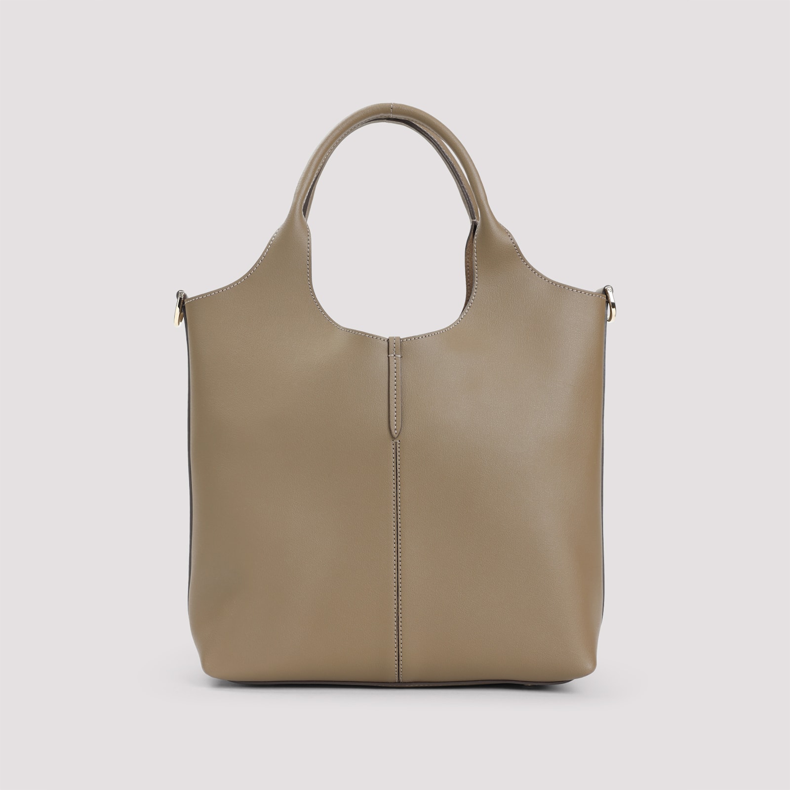 Tod's Lentil Brown Leather Ebr Double Handles Little Bag
