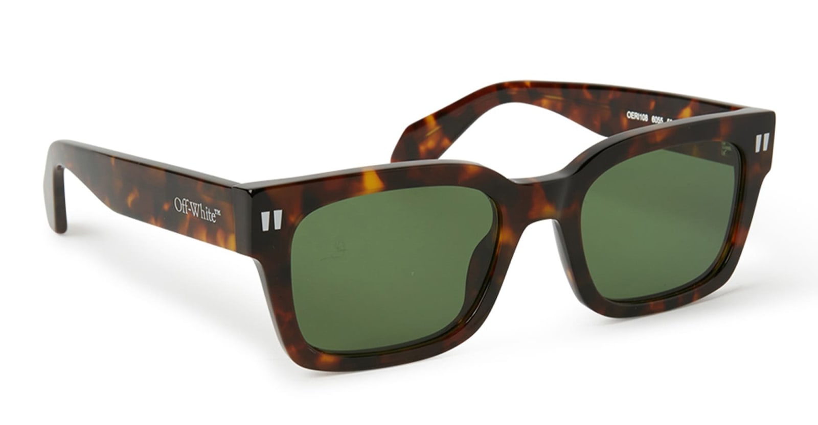 Shop Off-white Midland - Havana / Green Sunglasses