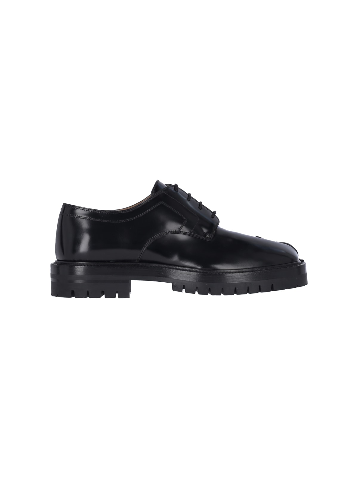 Maison Margiela Brogue Lace Ups In Black