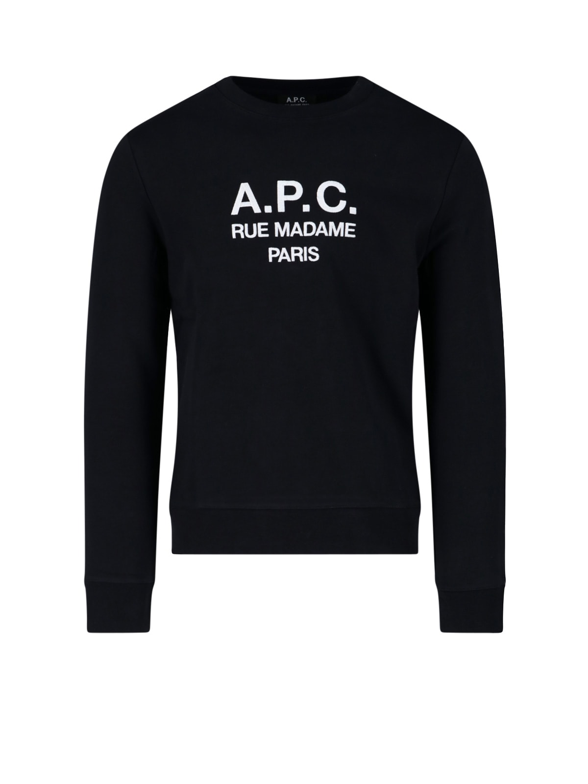 Shop Apc Rufus Round-neck Sweatshirt In Black
