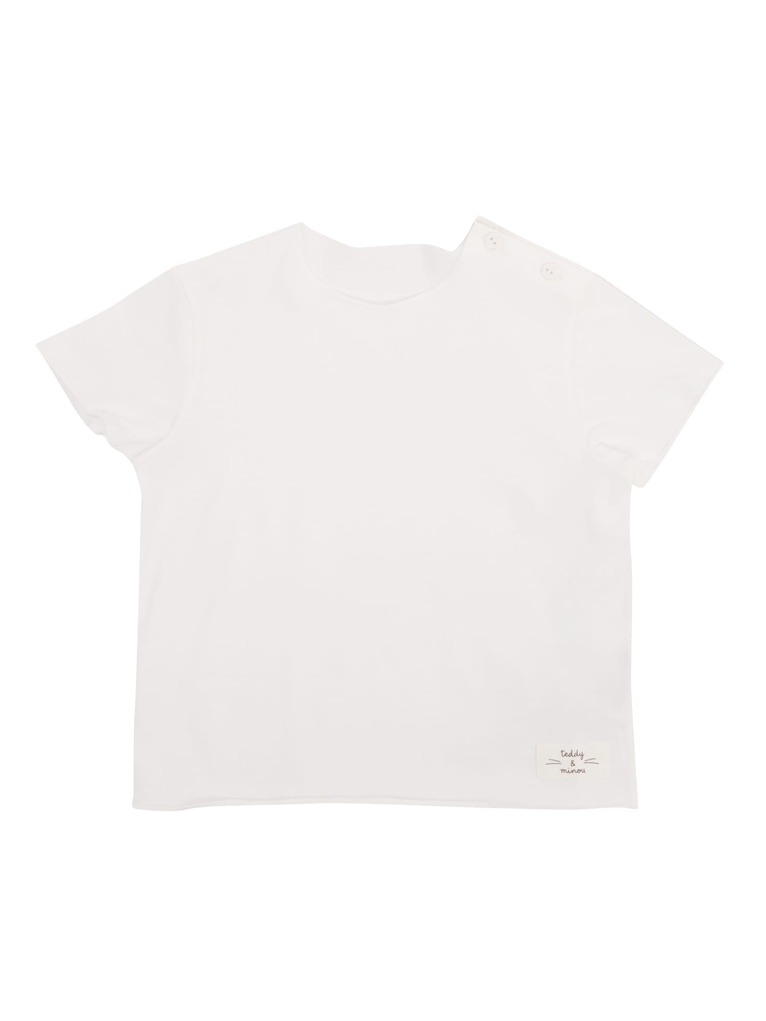 Shop Teddy &amp; Minou Basic T-shirt In White